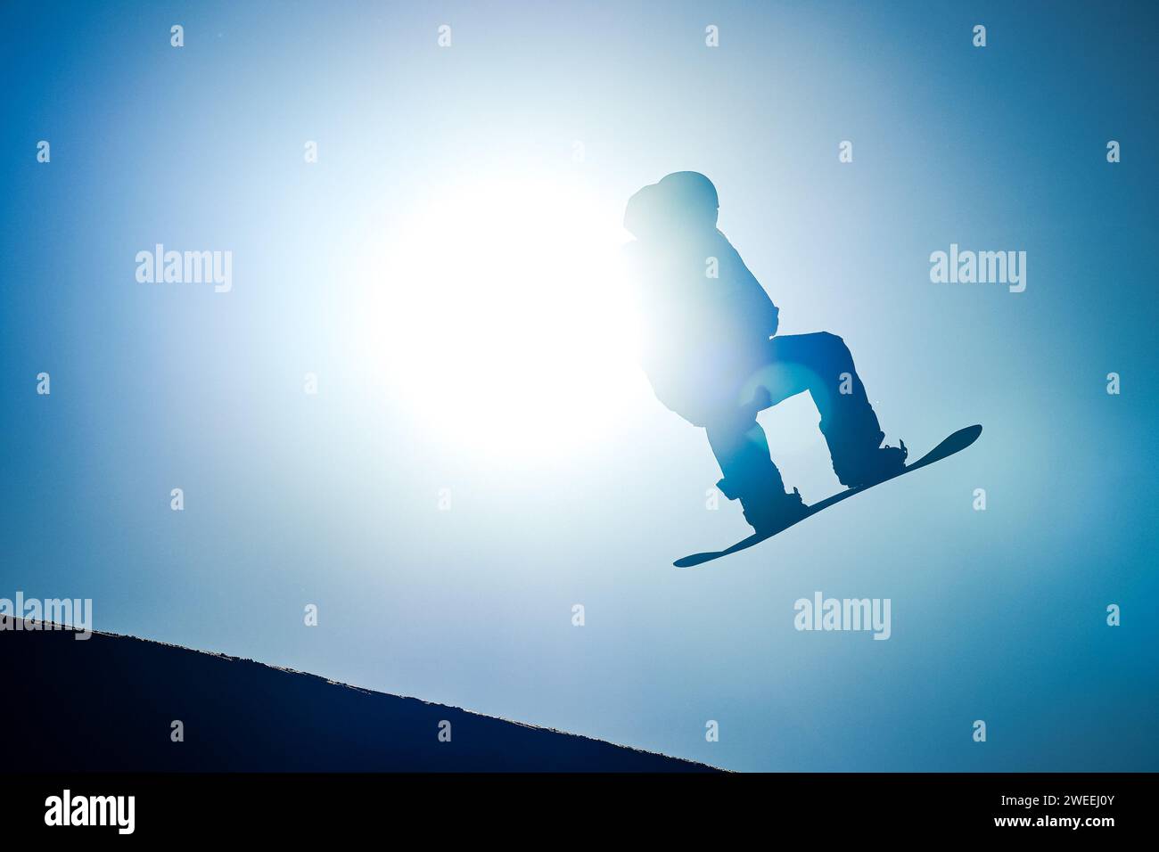 General view, JANUARY 25, 2025 Snowboarding Men's Slopestyle Final