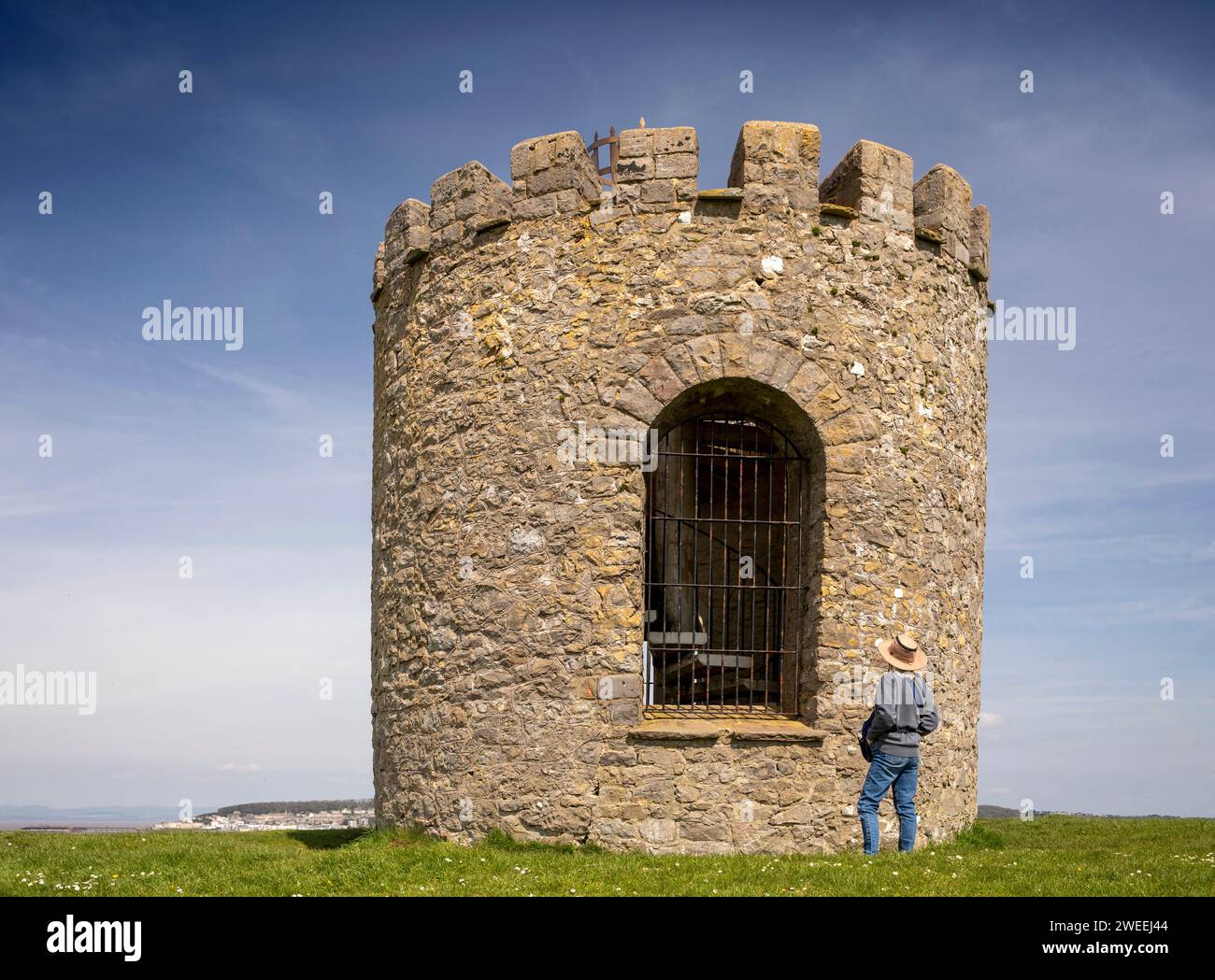 UK, England, Somerset, Weston-super-Mare, Uphill, beacon, former windmill Stock Photo