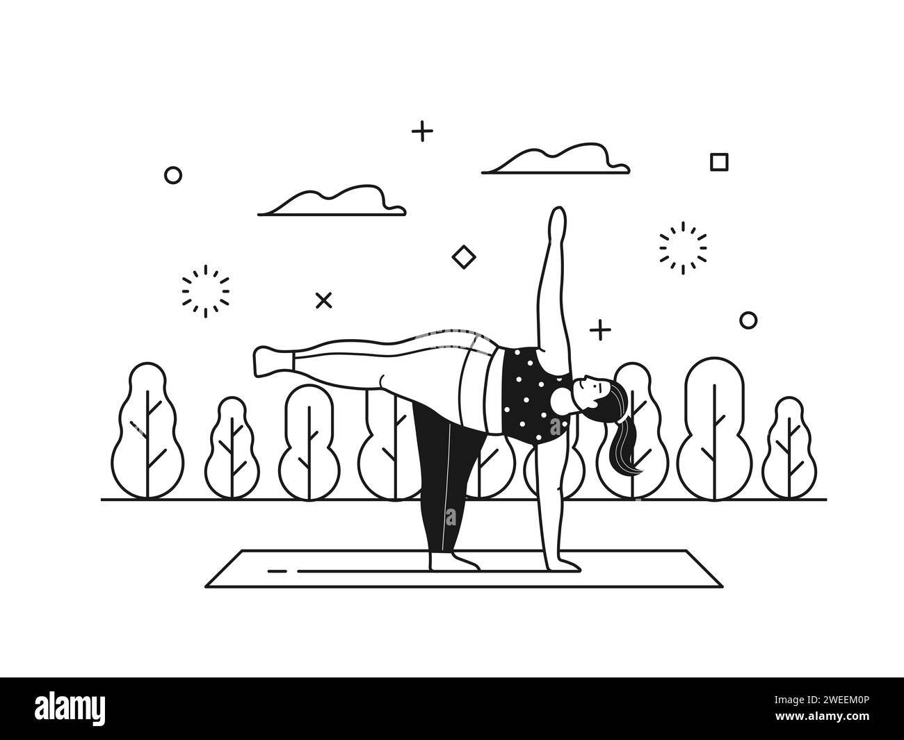 Fat Girl Doing Gymnastics Sports Black And White Stock Photos Images fat-girl-doing-gymnastics-sports-black-and-white-stock-photos-images