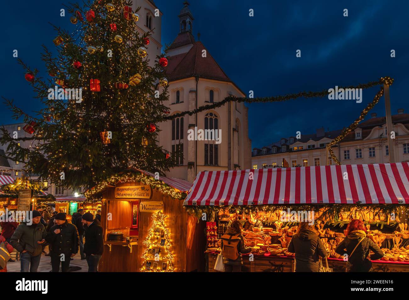 Christmas market in regensburg