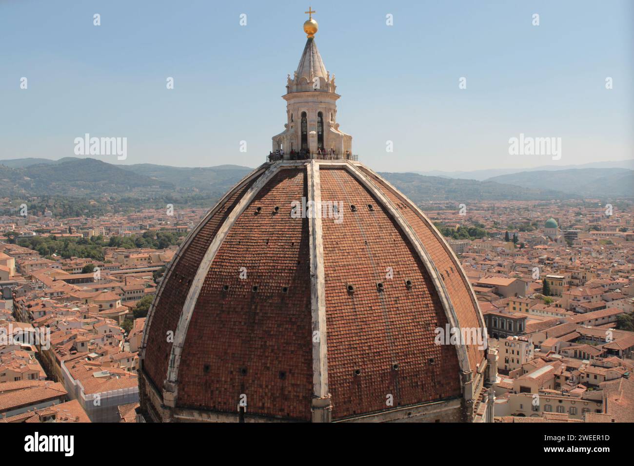 The top of Brunelleschi Dome, Florence Stock Photo - Alamy