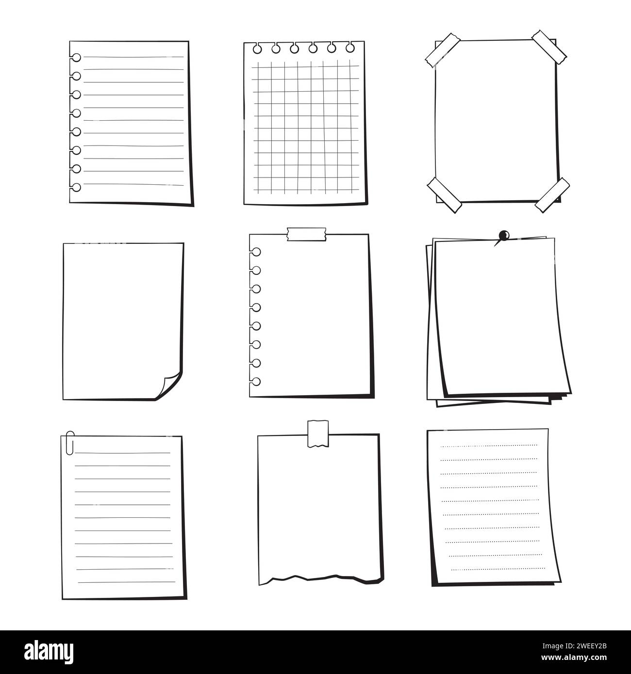 Drawn comic sheet hi-res stock photography and images - Alamy