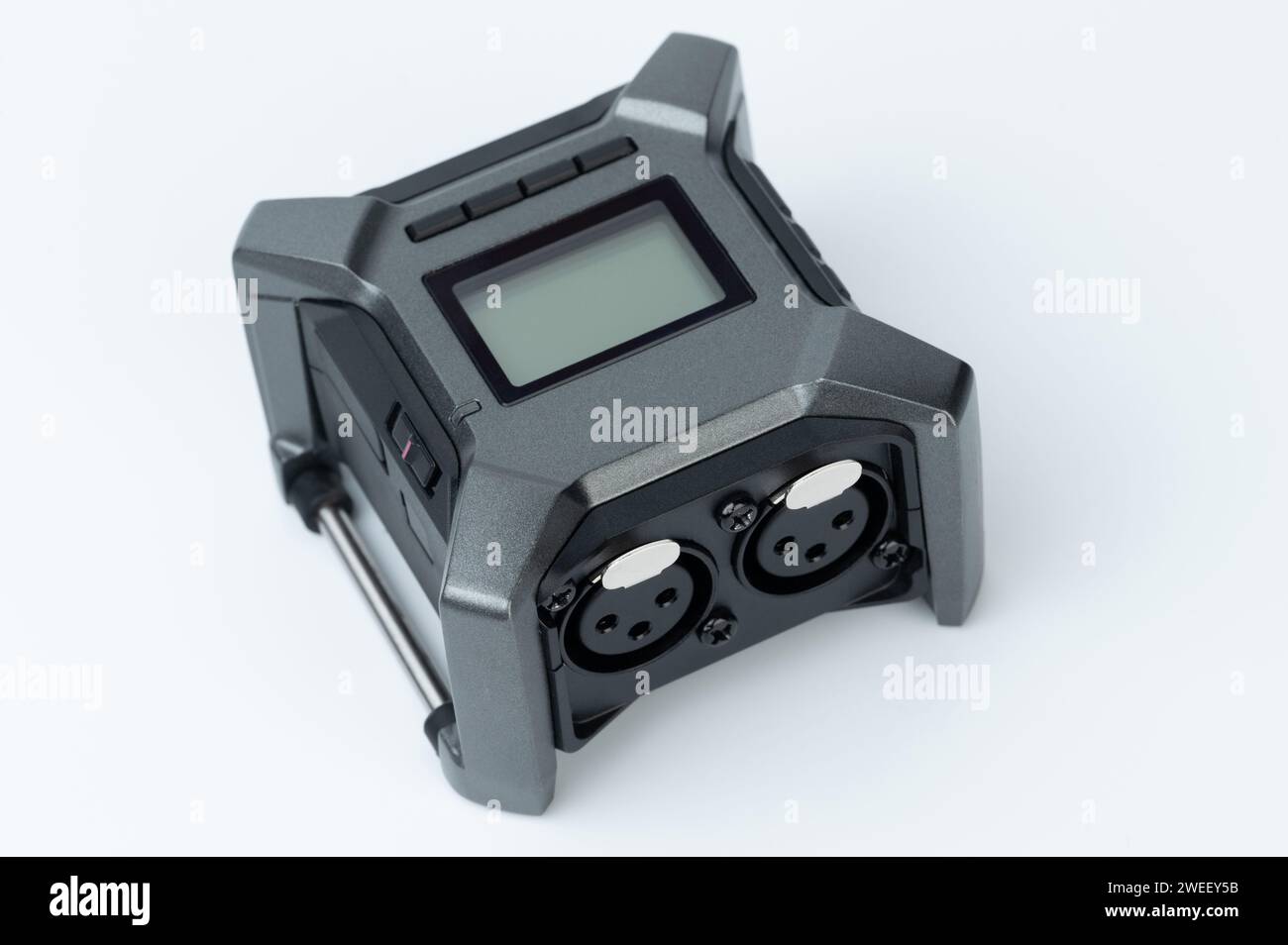 Digital handy recorder isolated on white studio background Stock Photo