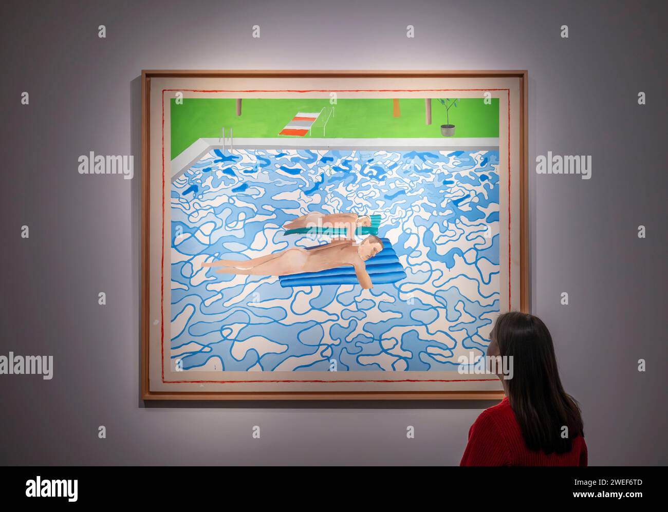 David Hockney "California" Litografia COA Firmata Op Numerata A Mano