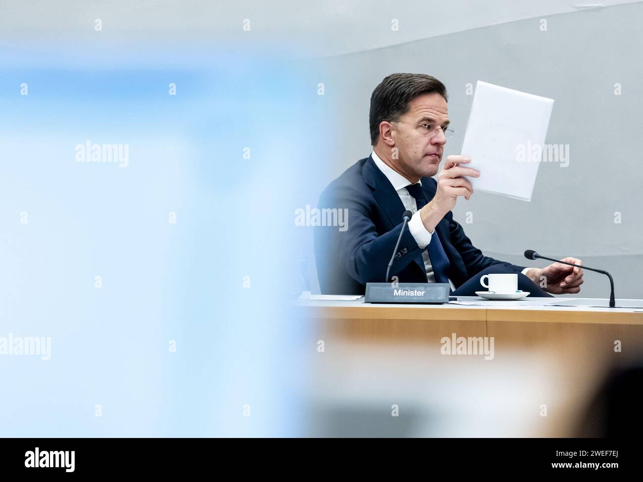 THE HAGUE - Prime Minister Mark Rutte during a debate in the House of ...