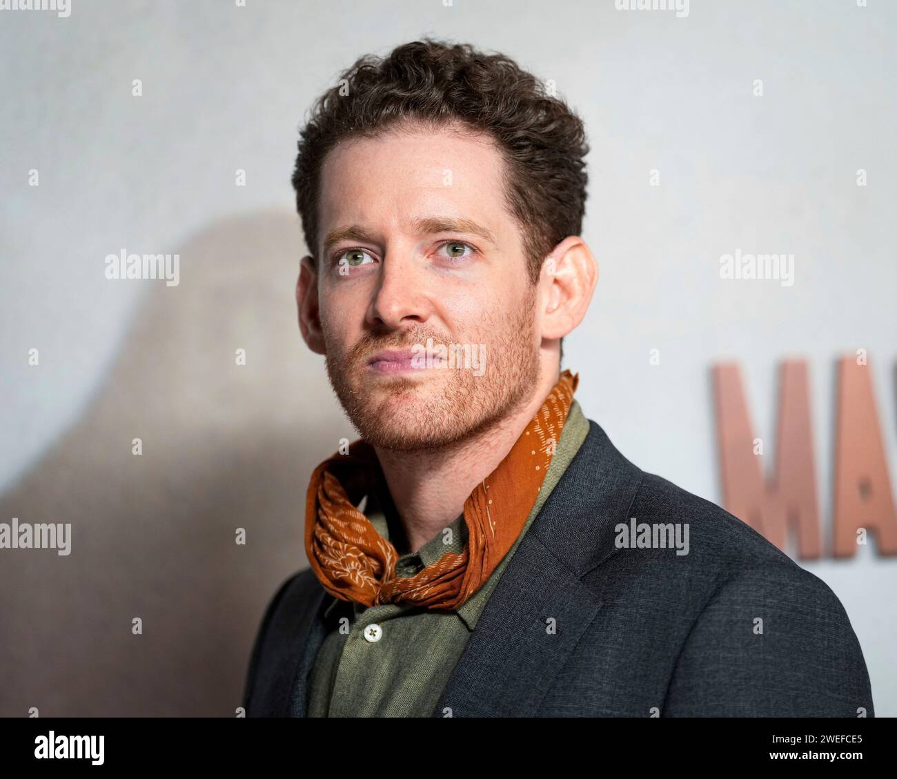 Sawyer Spielberg poses for photographers upon arrival at the UK