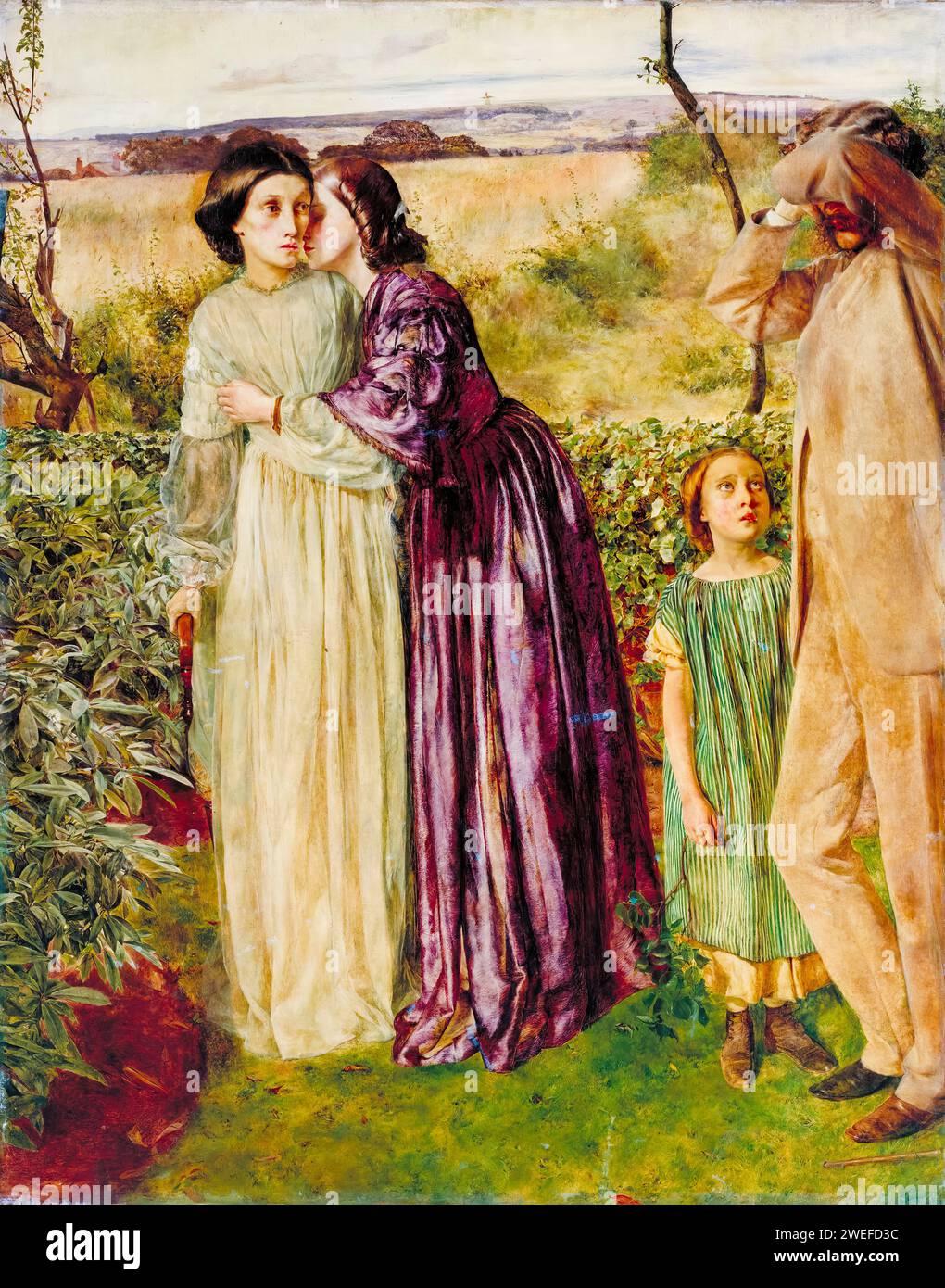 William Lindsay Windus, Too Late, painting in oil on canvas, 1858 Stock Photo