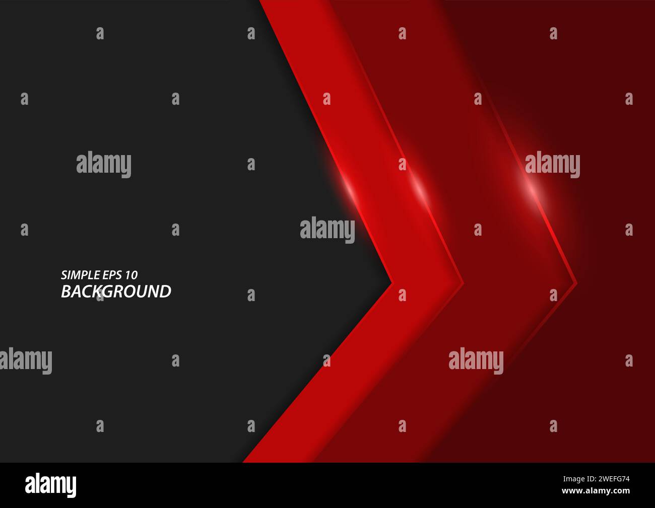 Dark and shiny red line background, modern classy vector background in