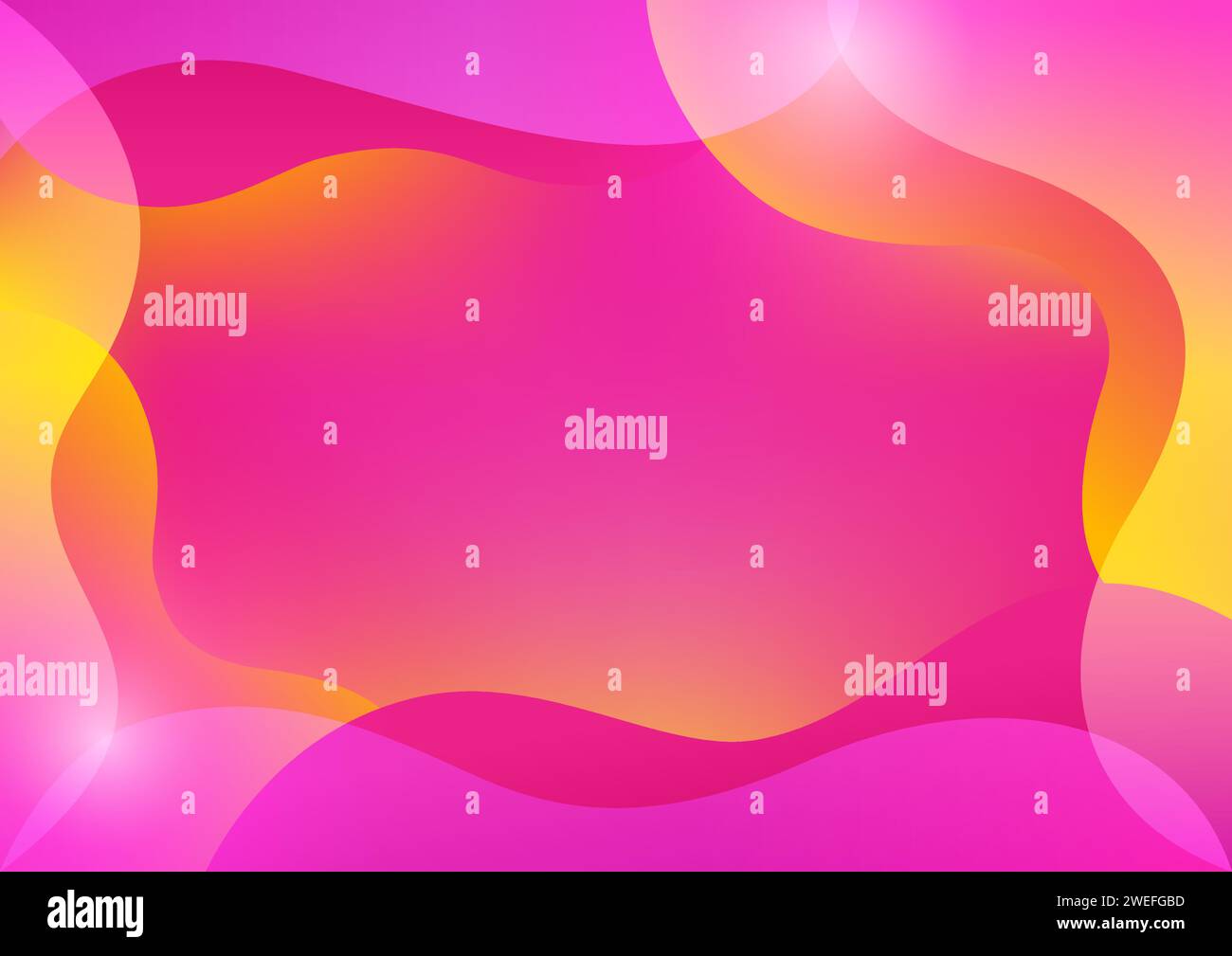 Abstract gradient mesh background in bright yellow and pink colors ...