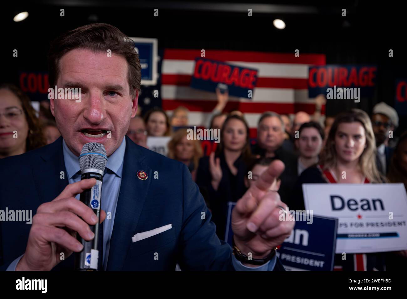 MANCHESTER, NEW HAMPSHIRE JANUARY 23 Representative Dean Phillips, a
