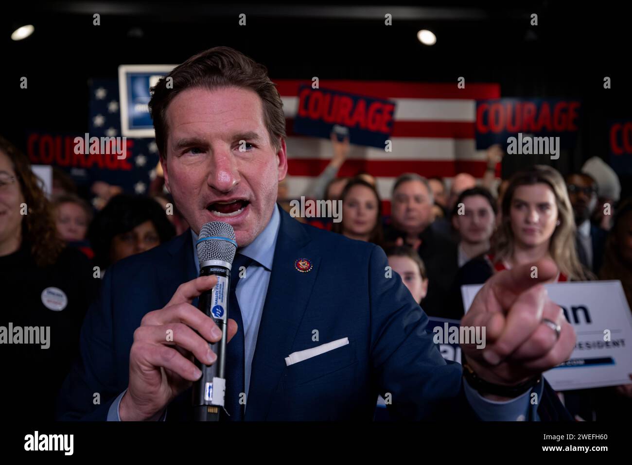 MANCHESTER, NEW HAMPSHIRE JANUARY 23 Representative Dean Phillips, a