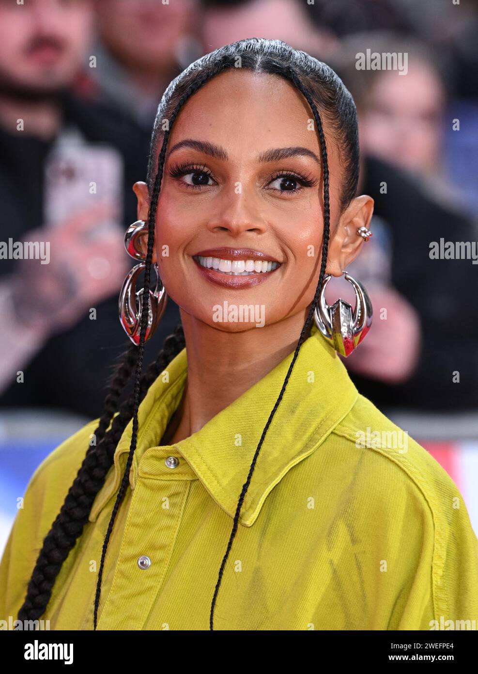 London, UK. January 25th, 2024. Alesha Dixon arriving for Britain’s Got