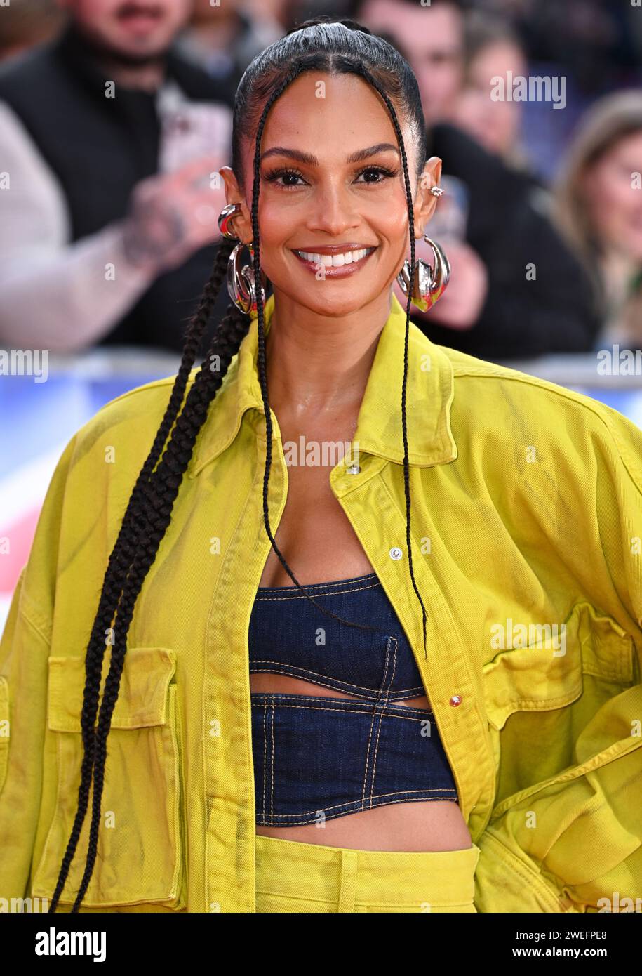 London, UK. January 25th, 2024. Alesha Dixon arriving for Britain’s Got