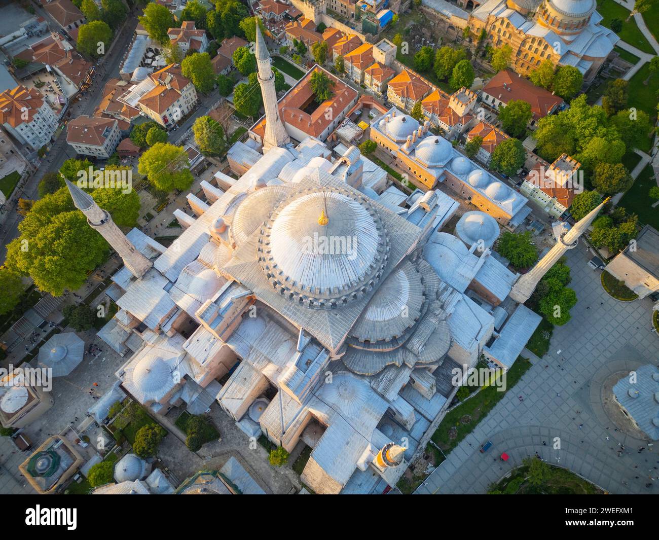 Drone view hagia sophia museum hi-res stock photography and images - Alamy