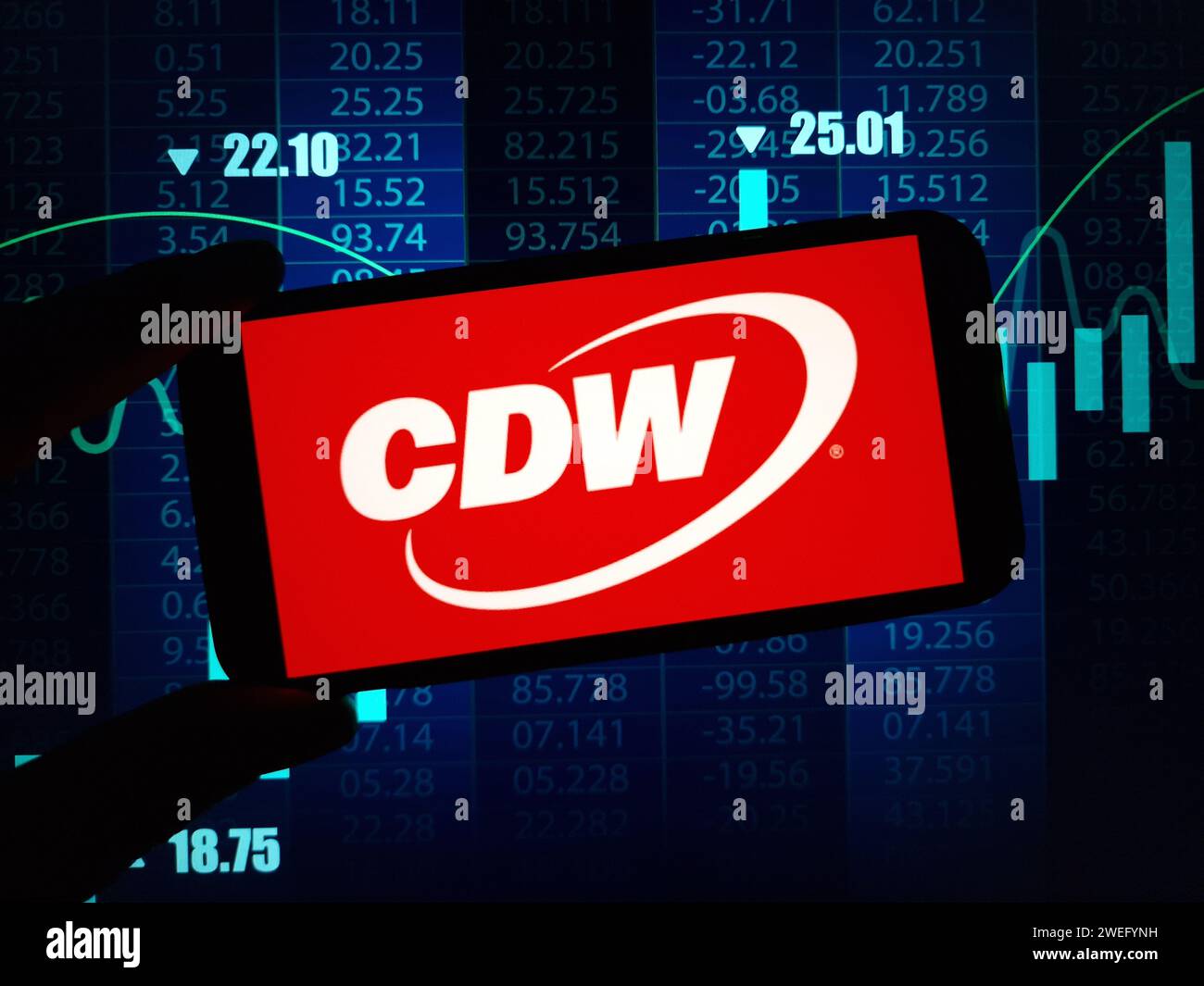 Konskie, Poland January 24, 2024 CDW Corporation company logo
