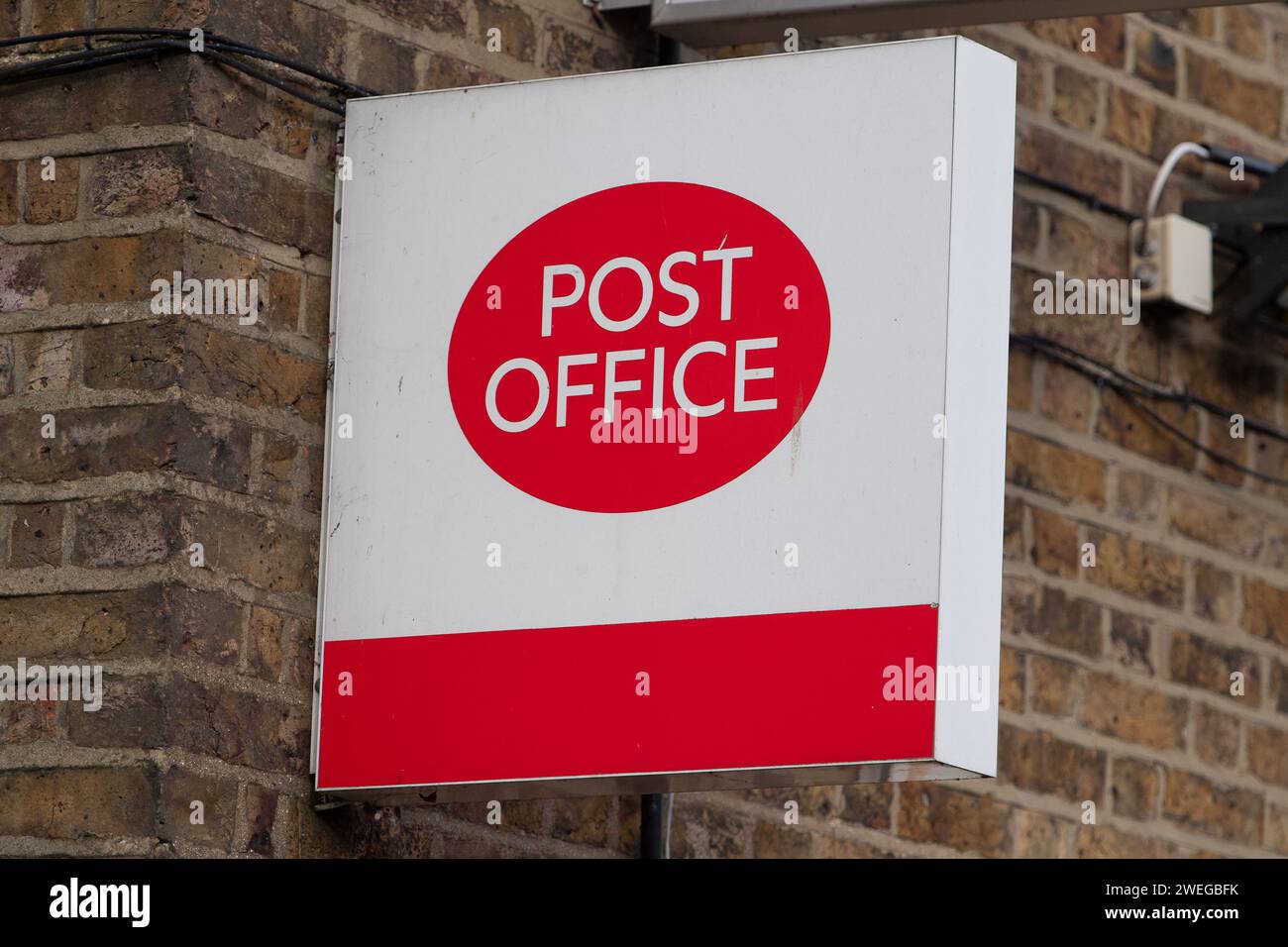Harefield, UK. 25th January, 2024. A Post Office in Harefield in the