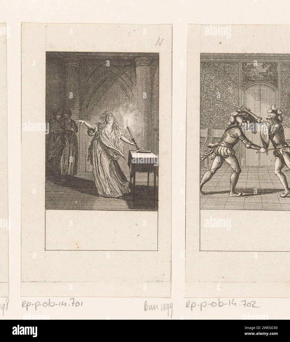 Lady Macbeth sleeping, Daniel Nikolaus Chodowiecki, 1784 print paper