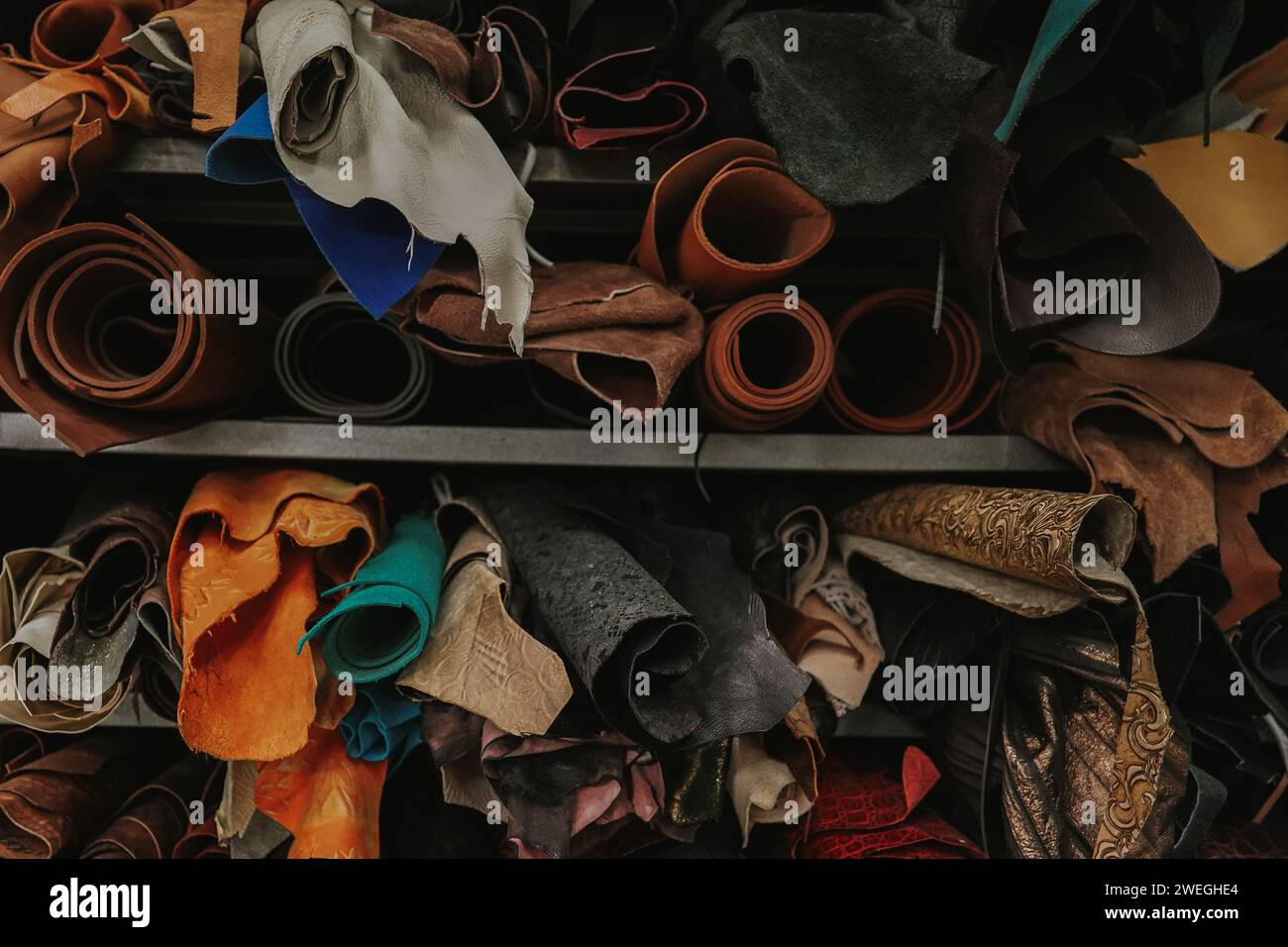 Leather scrap hi-res stock photography and images - Alamy