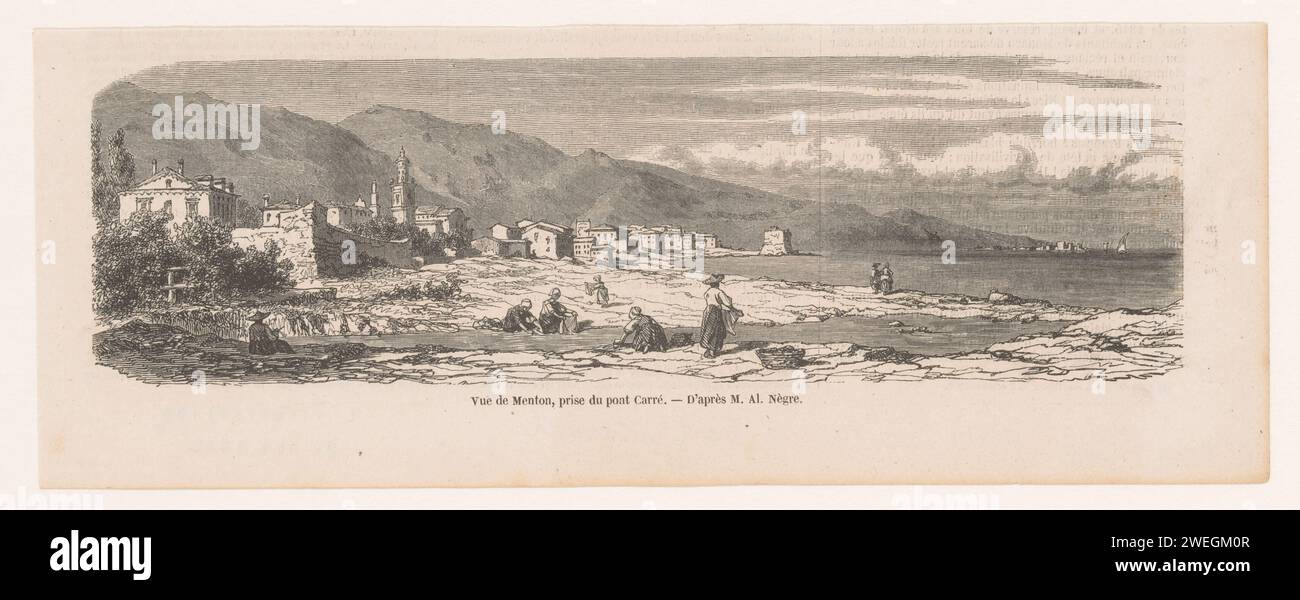 View of Menton, Karl Girardet (Possible), After Dominique Alphonse