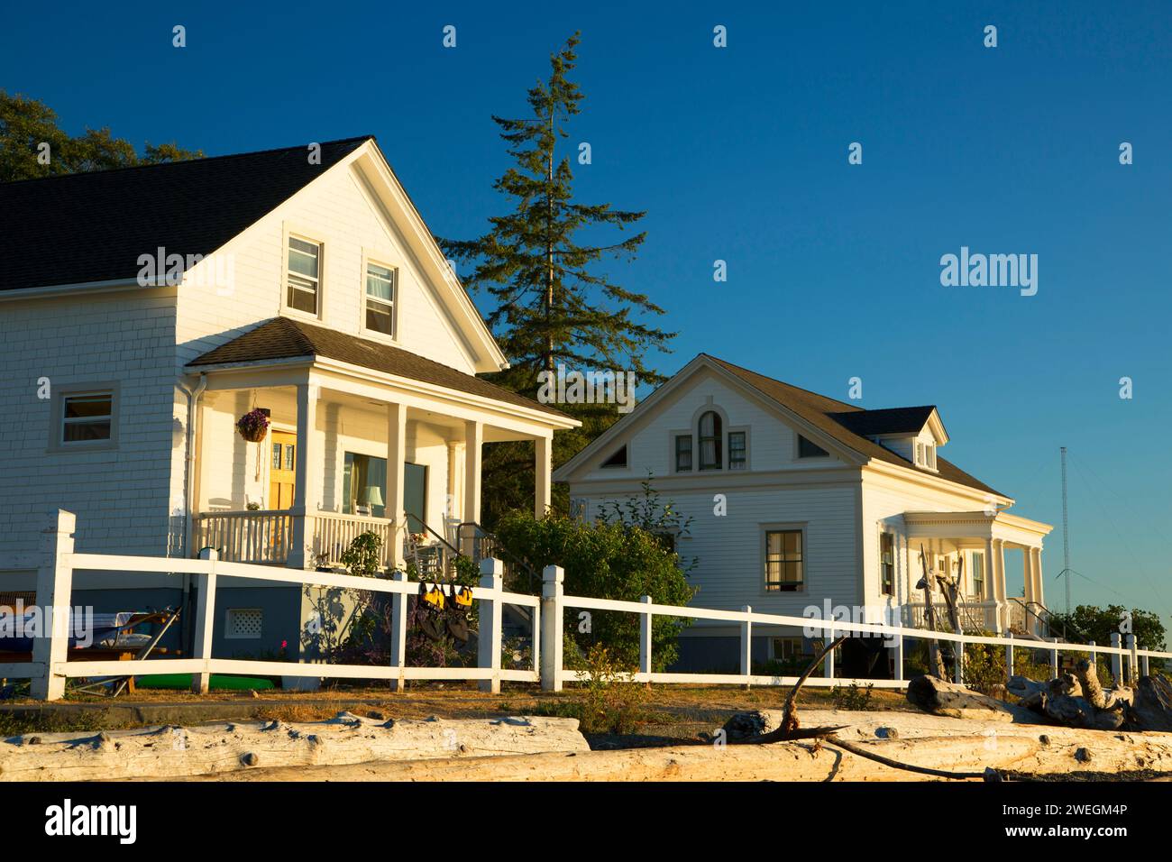 Keepers Quarters, Point Robinson Park, Vashon Island, Washington Stock Photo