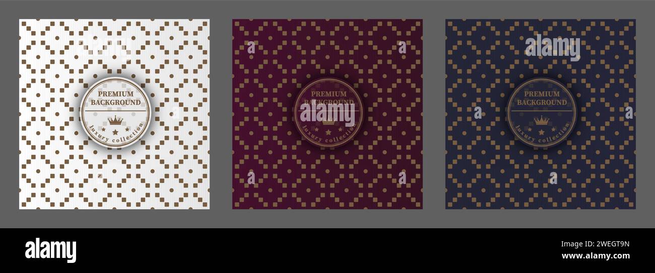 A luxurious pattern. A set of spectacular patterns for covers, prints ...
