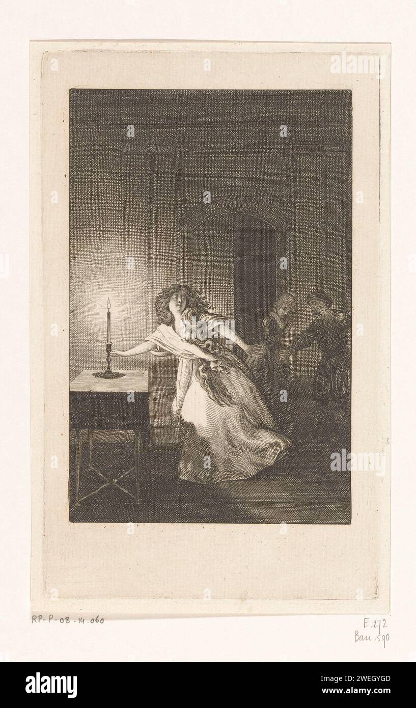 Lady Macbeth, Daniel Nikolaus Chodowiecki, 1778 print The sleeping Lady