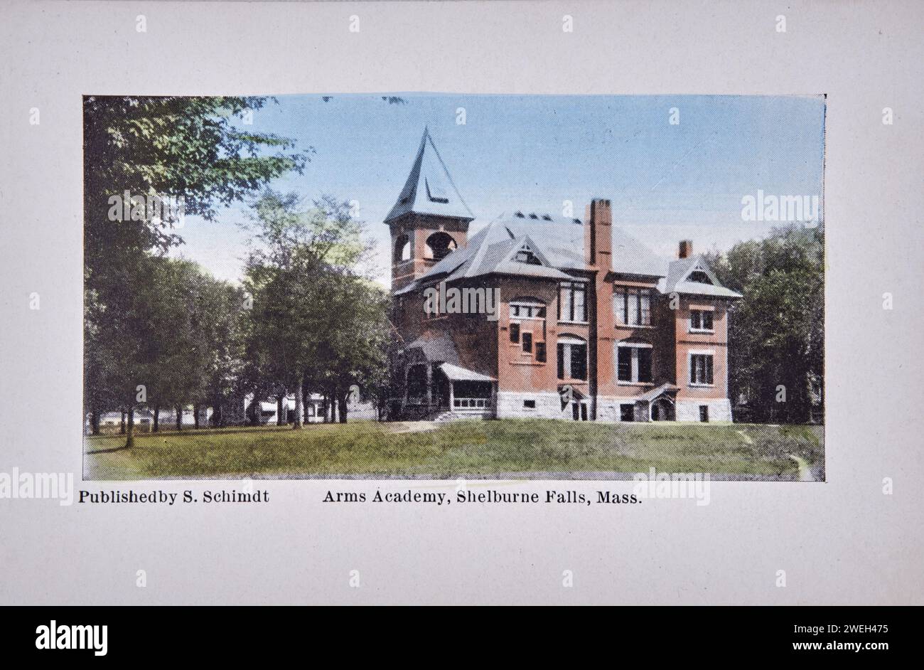 Vintage postcard, Shelburne Falls, Mass Stock Photo - Alamy