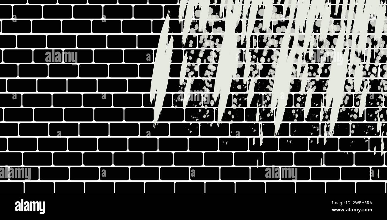 Brick wall, red relief texture with shadow, vector background illustration. Red brick tile wall background. Stock Vector