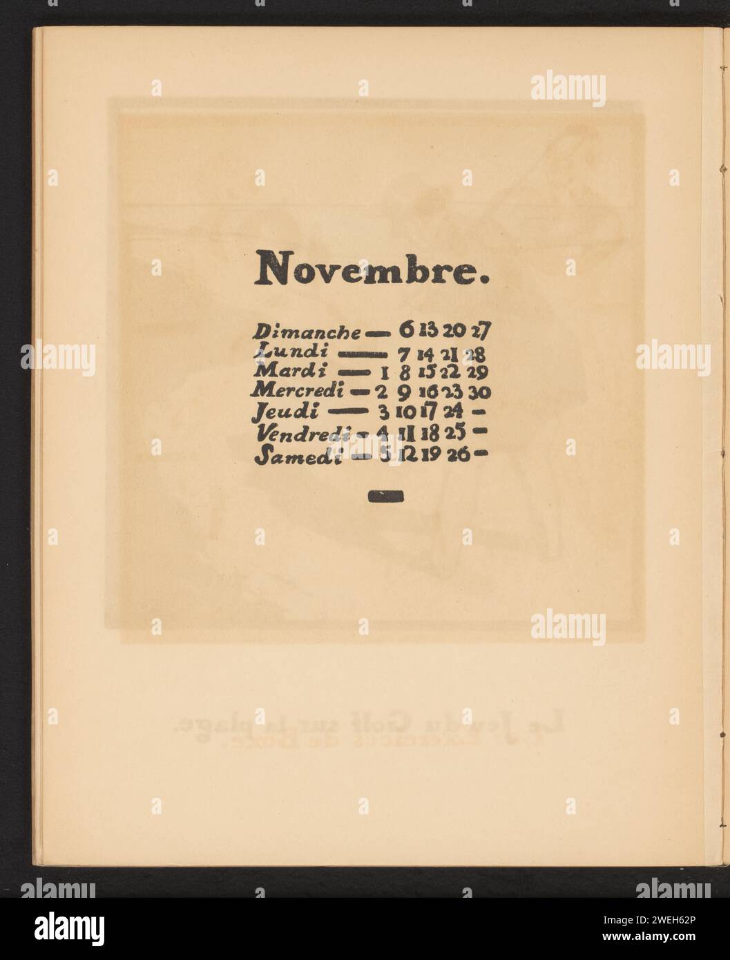 November, William Nicholson, 1898 print Calendar month in the ...