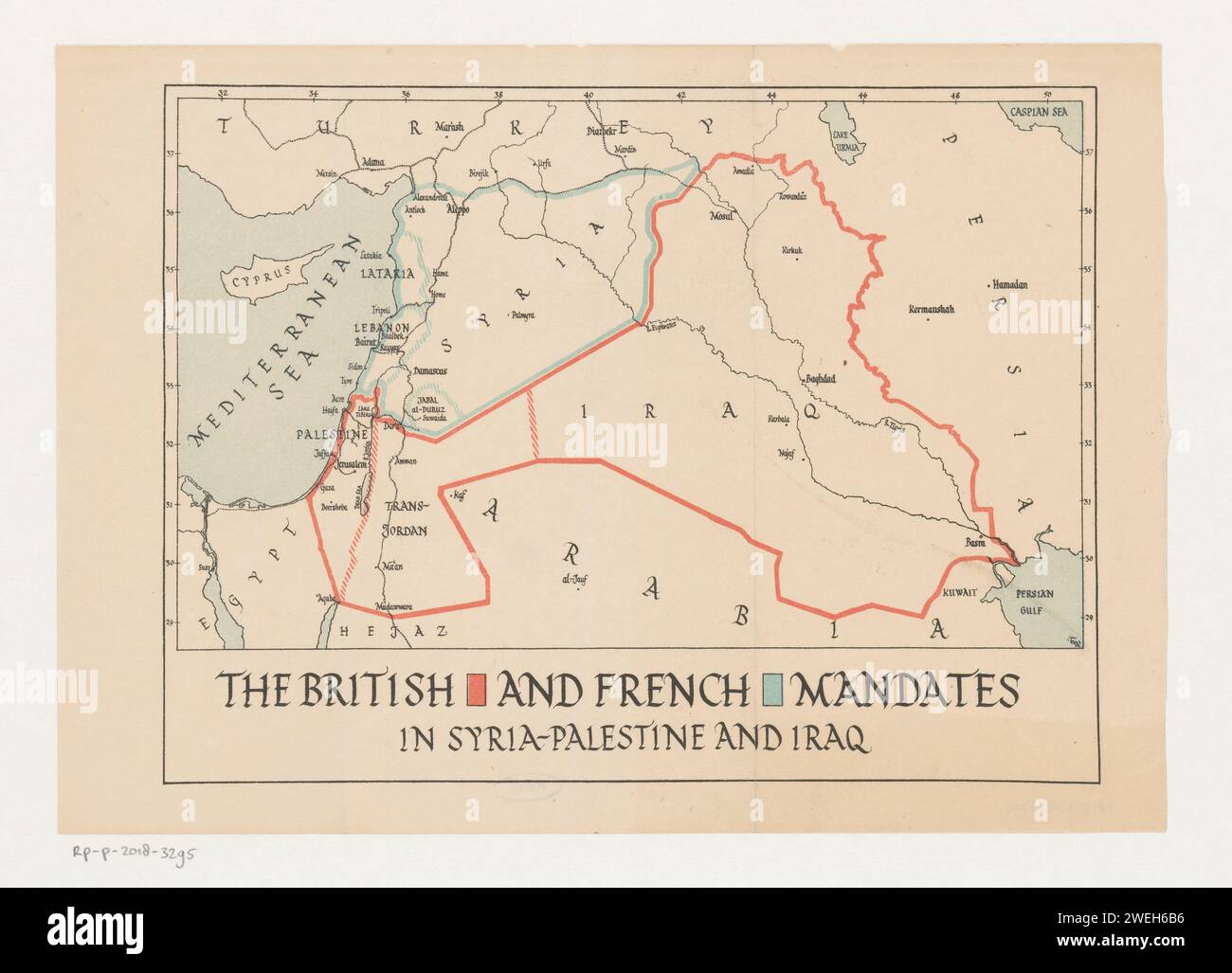 Palestine map british hi-res stock photography and images - Alamy