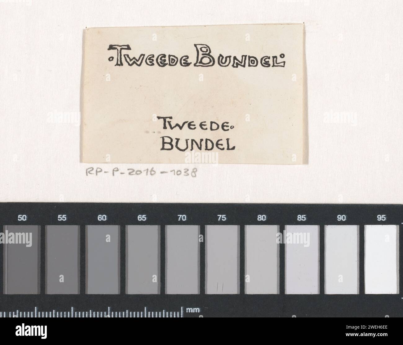Typographic design for a bundle, Anonymous, After Willem Wenckebach ...