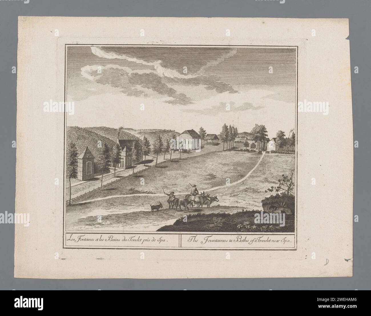 View Of The Tonnelet Source At Spa Henri Joseph Godin 1778 1782 Print Paper Etching View Of The Tonnelet Source At Spa Henri Joseph Godin 1778 1782 Print Paper Etching