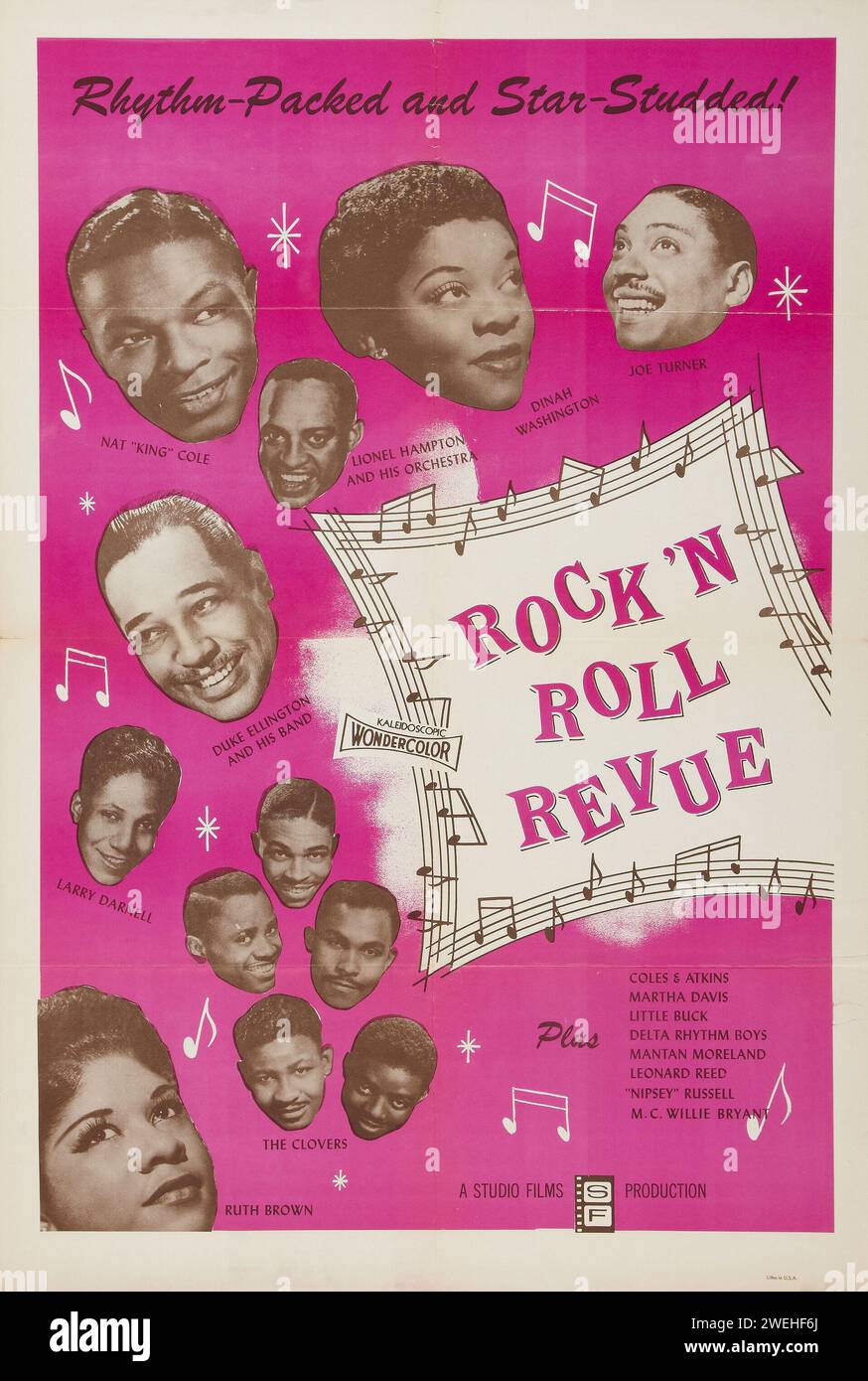 Rock 'N' Roll Revue (Studio Films, 1955) Musical - feat Nat King Cole, Duke Ellington, Dinah Washington, Joe Turner etc Stock Photo