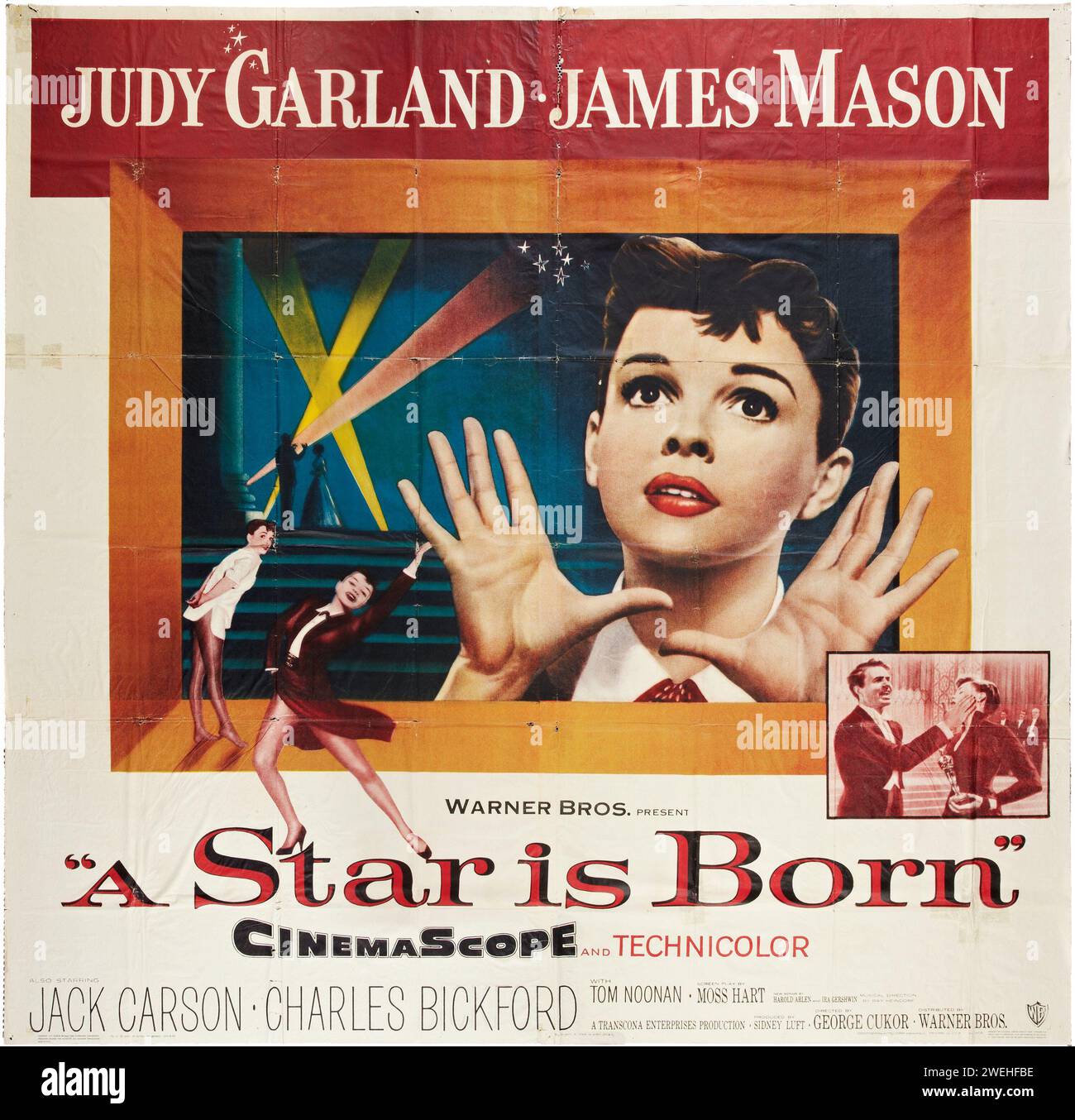 Vintage film poster A Star is Born (Warner Brothers, 1954) Judy
