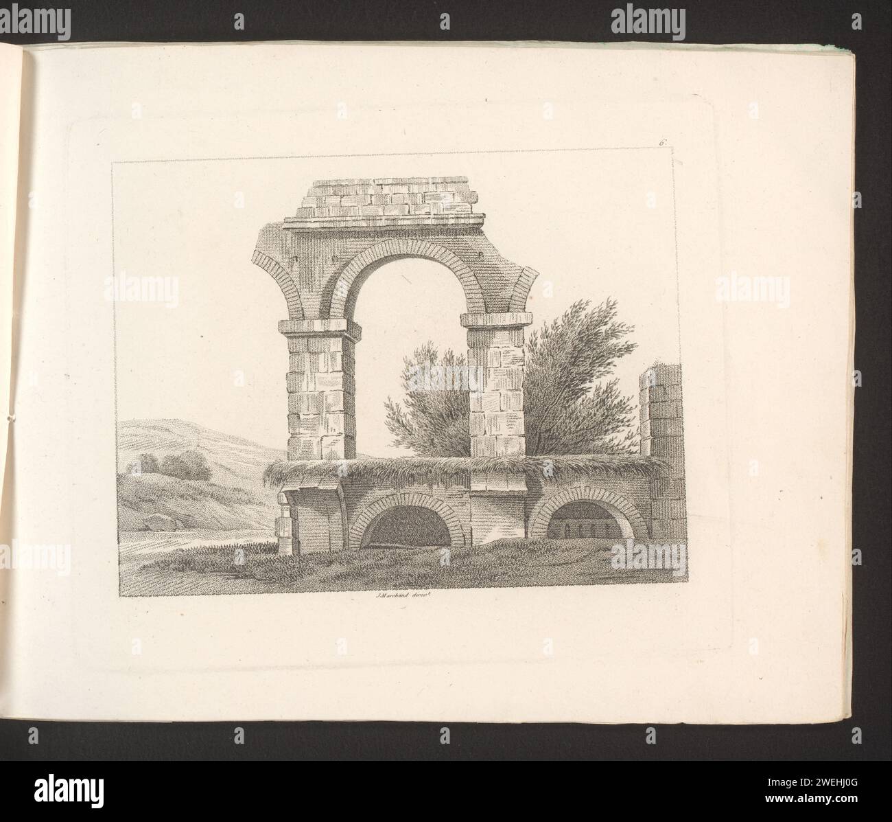 Landscape with ruin of an arc construction, c. 1800 - c. 1825 print ...