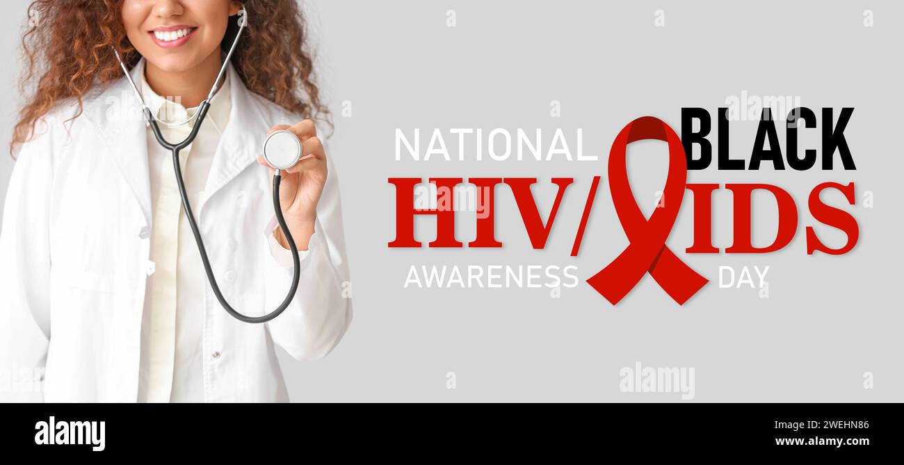 Awareness banner for National Black / HIV AIDS Awareness Day with ...