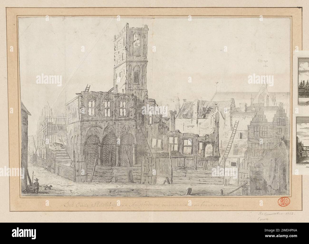 Burned down old town hall hi-res stock photography and images - Alamy