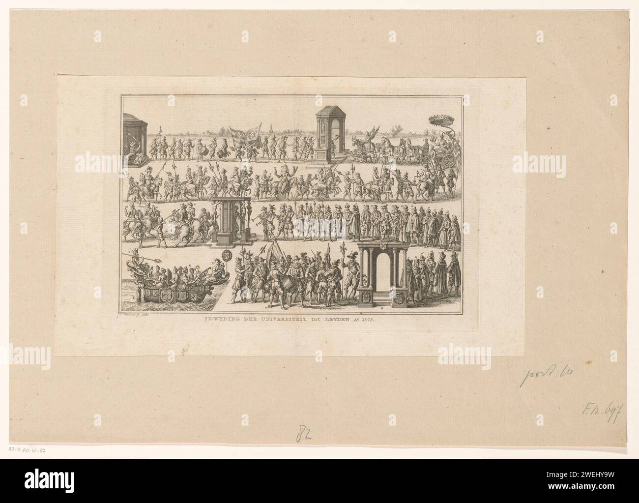 Procession at the initiation of the University of Leiden, 1575, Simon ...