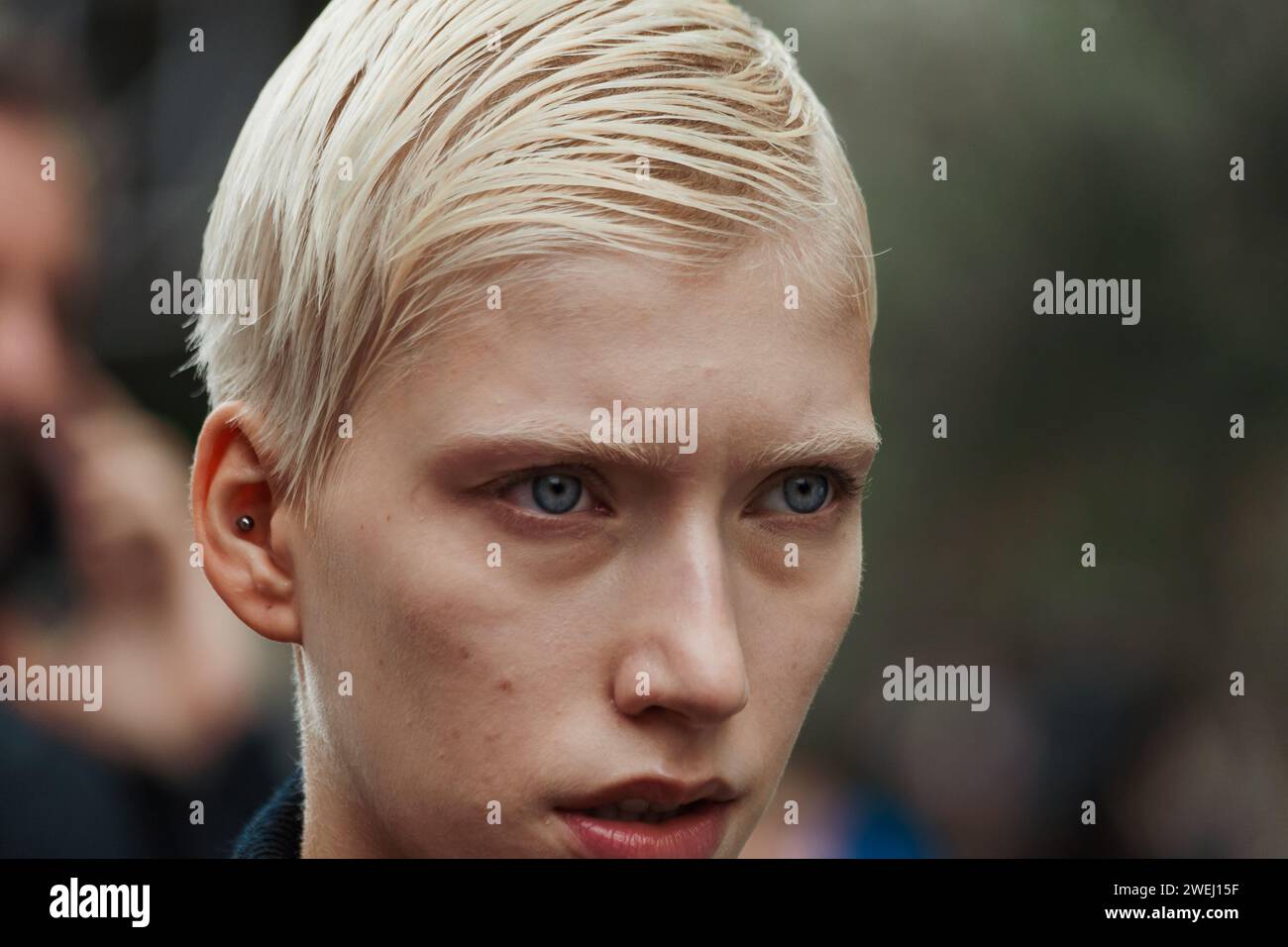 Fashion details outside ANNAKIKI show during Milan Fashion Week