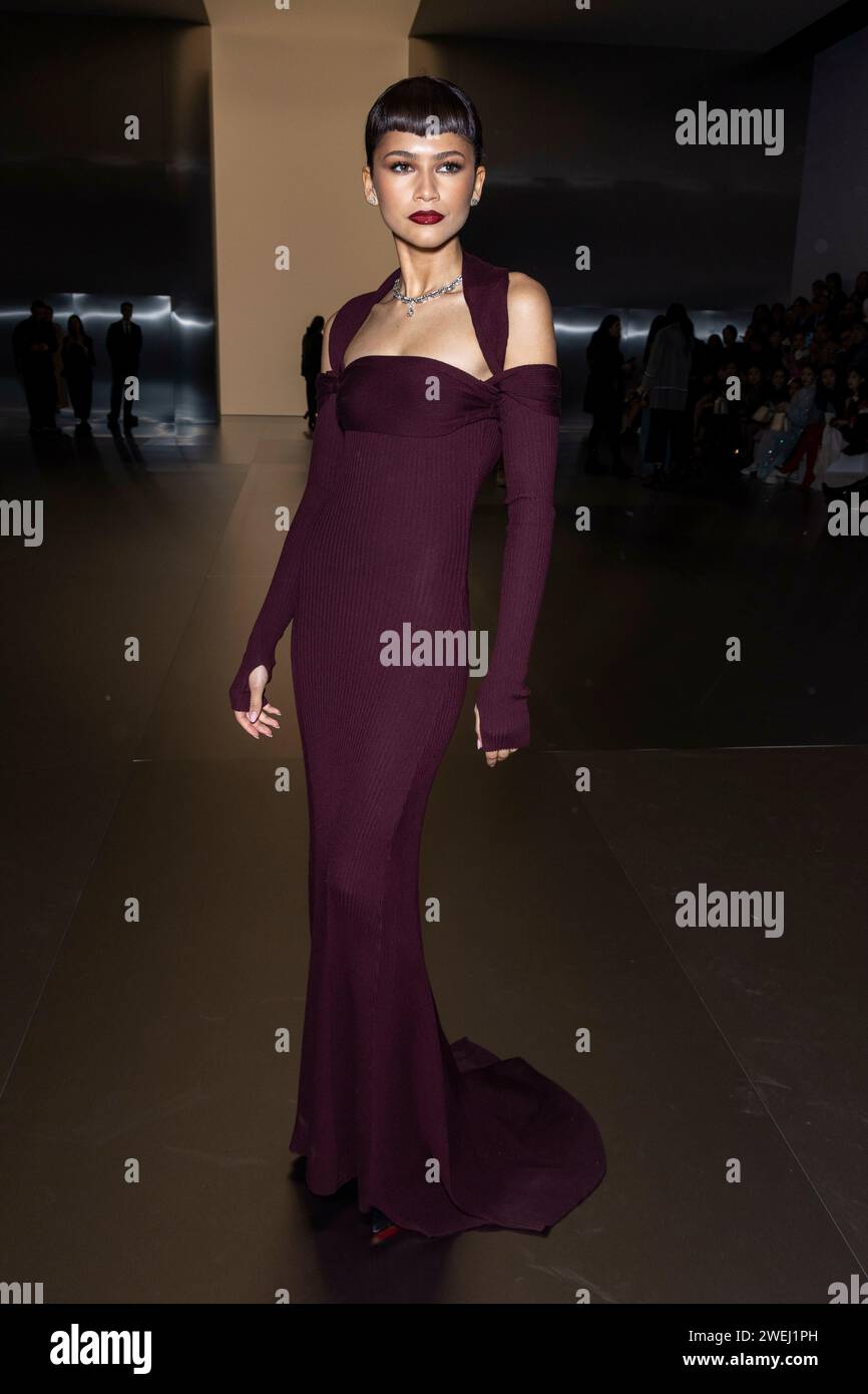Paris, Frankreich. 25th Jan, 2024. ZENDAYA attends FENDI Haute Couture