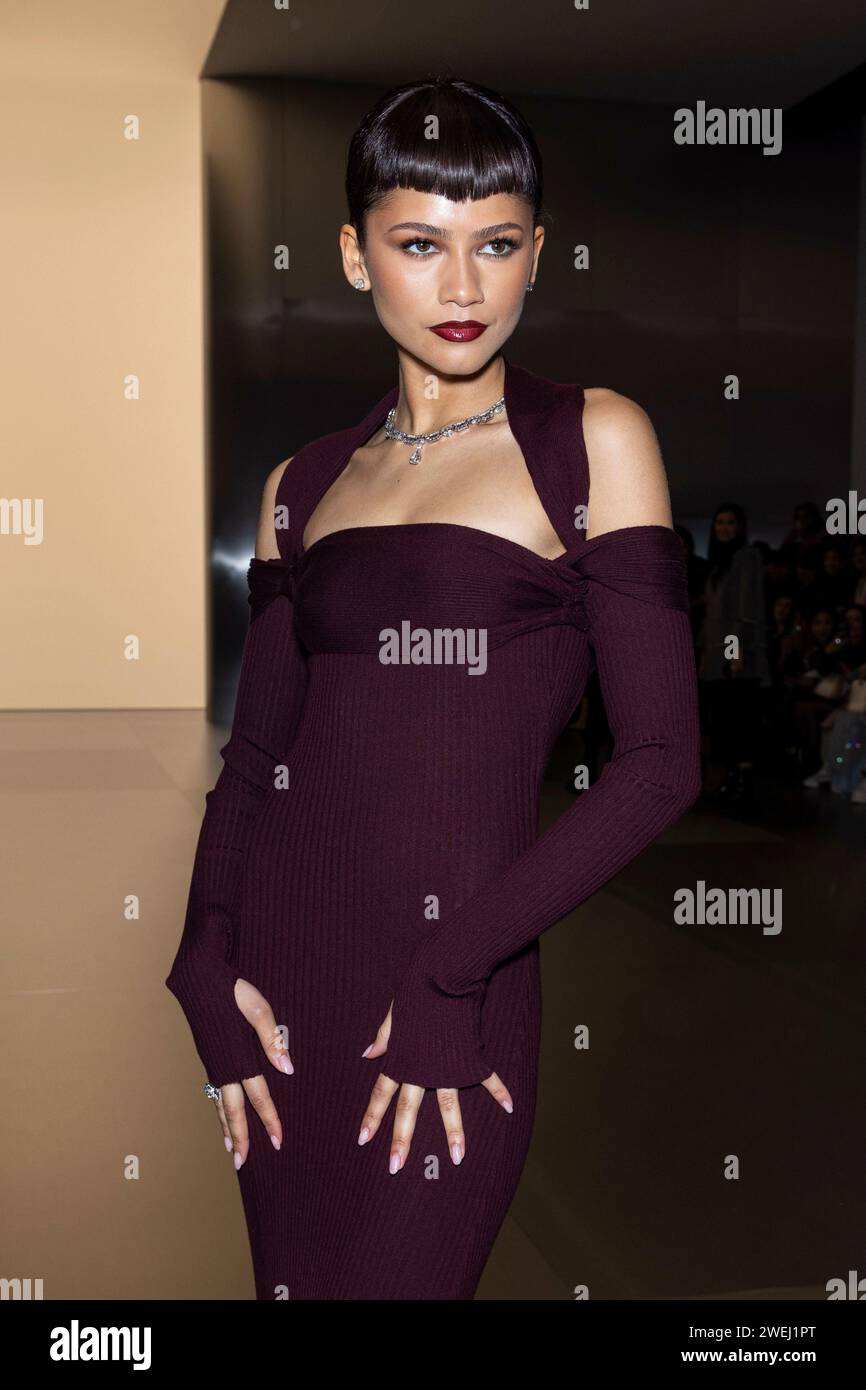 Paris, Frankreich. 25th Jan, 2024. ZENDAYA attends FENDI Haute Couture