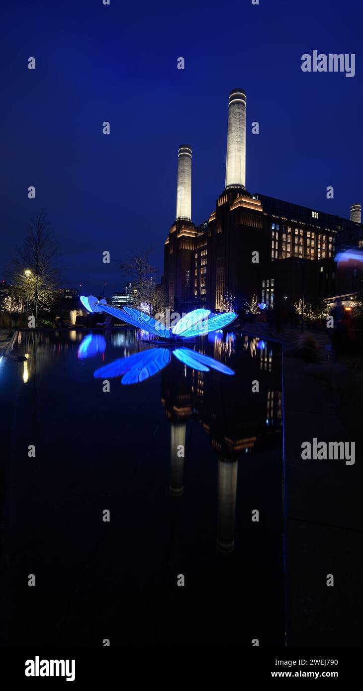 London, UK, 25th January 2024, Battersea Power Station’s annual Light