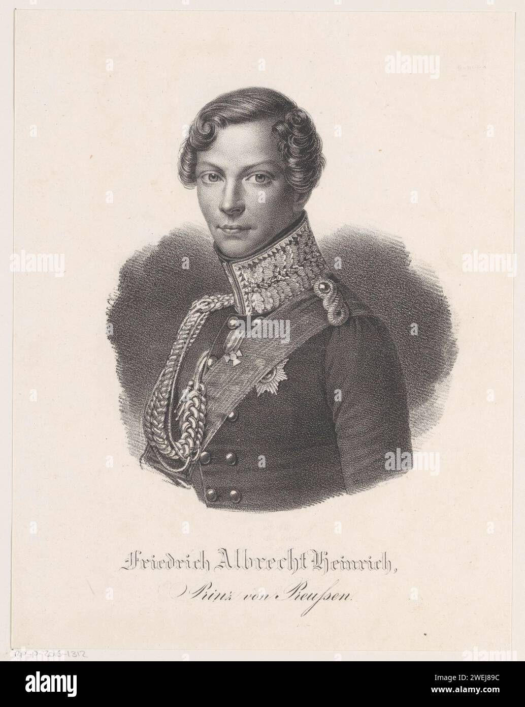 Portrait of Albert Friedrich Heinrich, Prince of Prussia, Anonymous