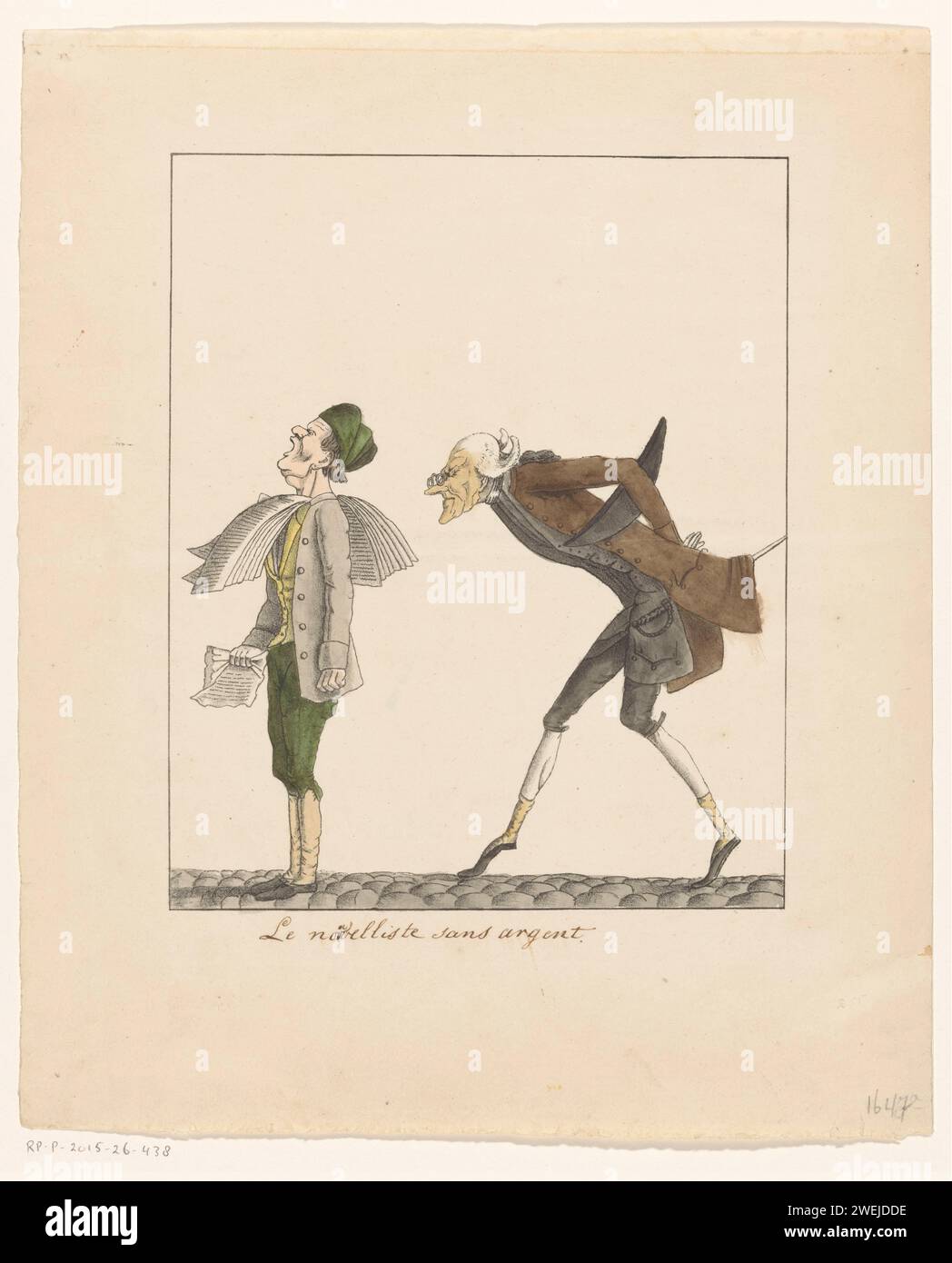 man-tries-to-read-the-newspaper-from-the-back-of-a-newspaper-boy-1814