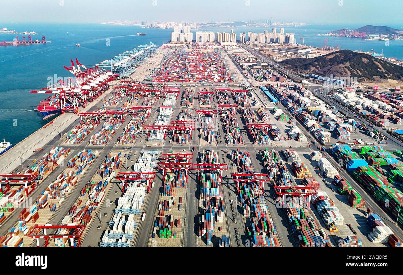 QINGDAO, CHINA - JANUARY 25, 2024 - Photo taken on Jan 25, 2024 shows ...