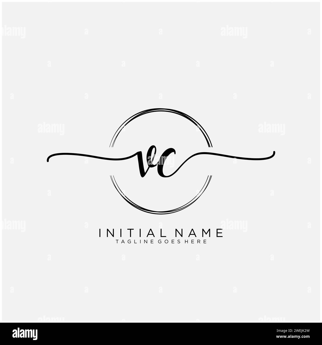 Vc initials logo black and white stock photos images alamy