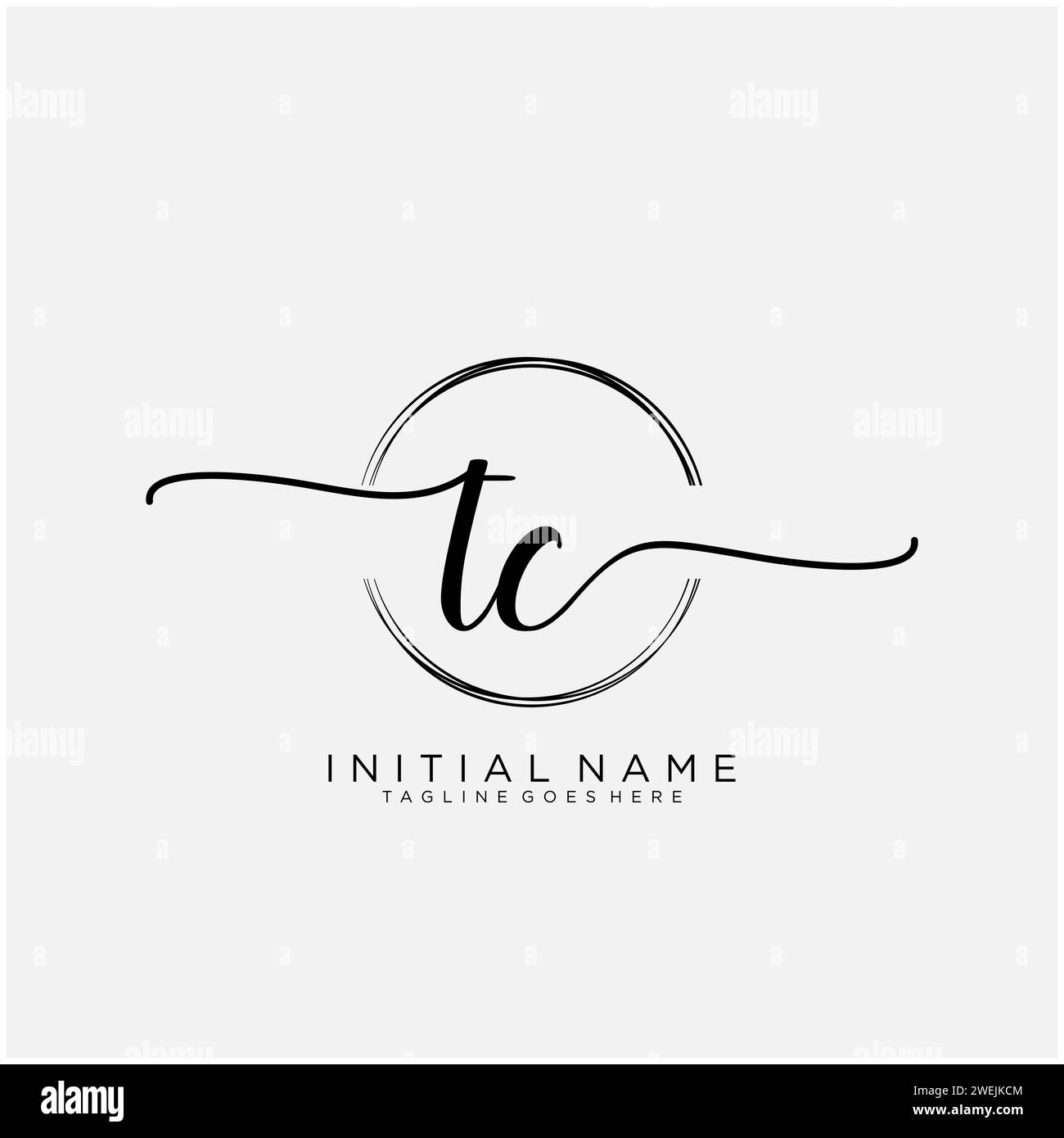 Initial tc logo Black and White Stock Photos & Images Alamy