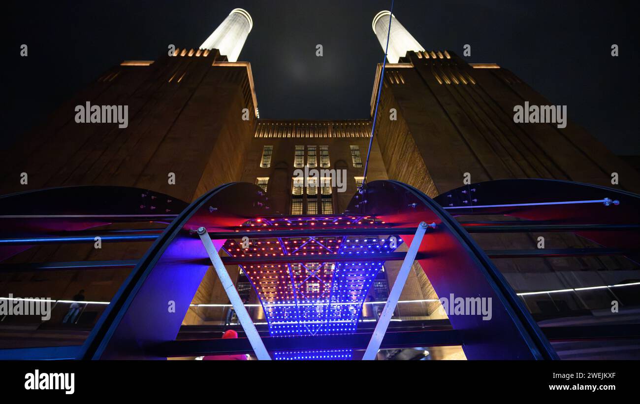 London, UK, 25th January 2024, Battersea Power Station’s annual Light