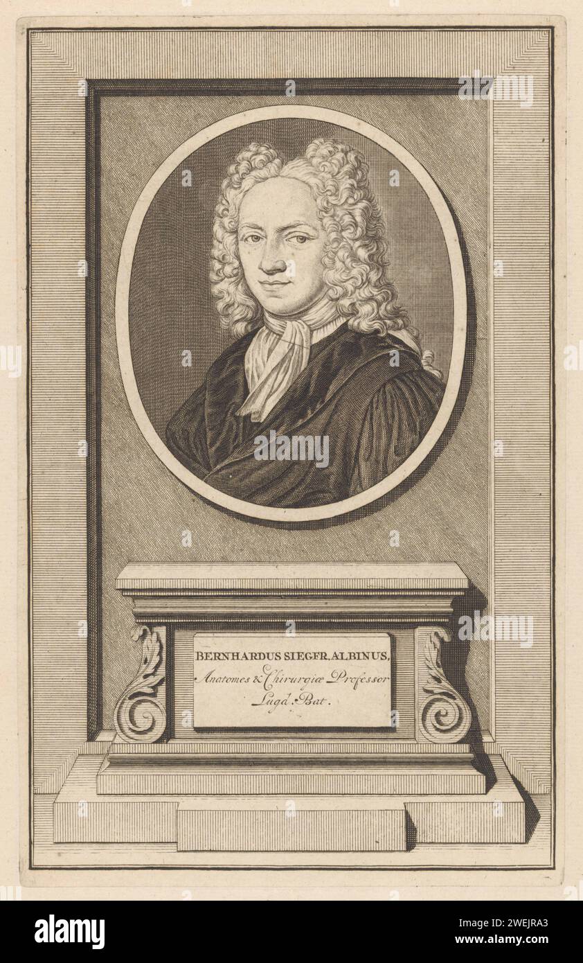 Portret van Bernard Siegfried Albinus, anonymous, 1721 1799 print