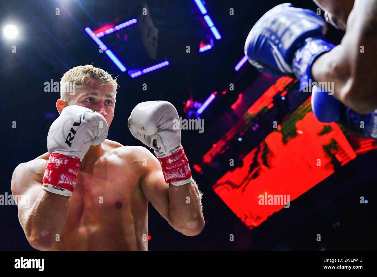 Bangkok, Thailand. 25th Jan, 2024. Russian professional boxer and